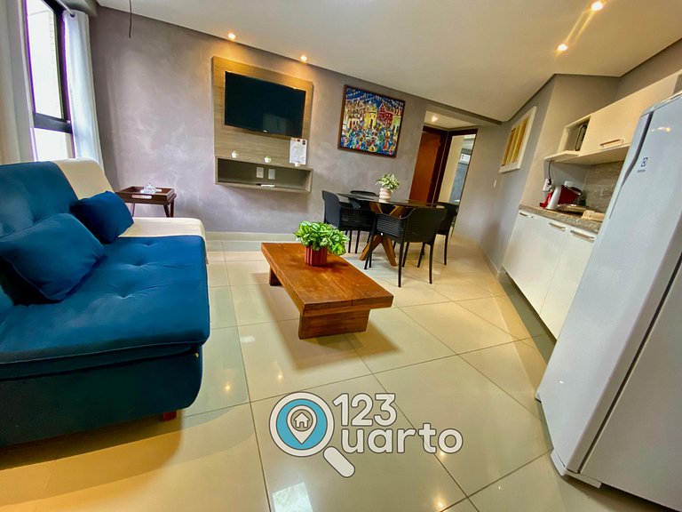 Gold Flat Cabo Branco | Apartamento 2 Quartos