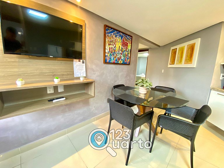 Gold Flat Cabo Branco | Apartamento 2 Quartos