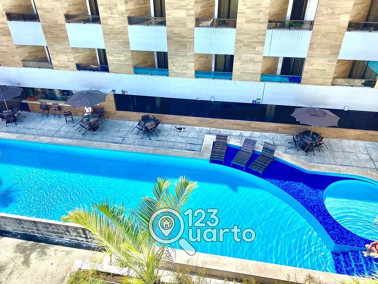 Gold Flat Cabo Branco By 123Quarto | Apartamento dois quarto