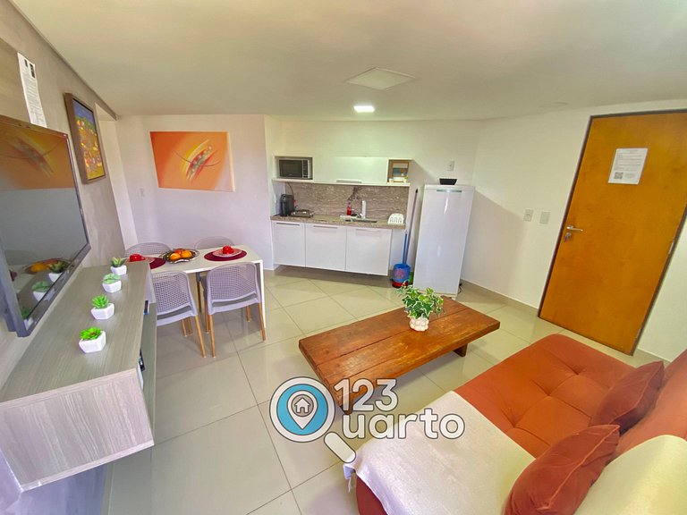 Gold Flat Cabo Branco By 123Quarto | Apartamento dois quarto