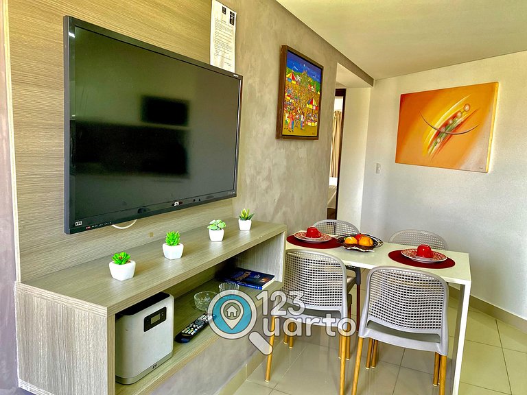 Gold Flat Cabo Branco By 123Quarto | Apartamento dois quarto