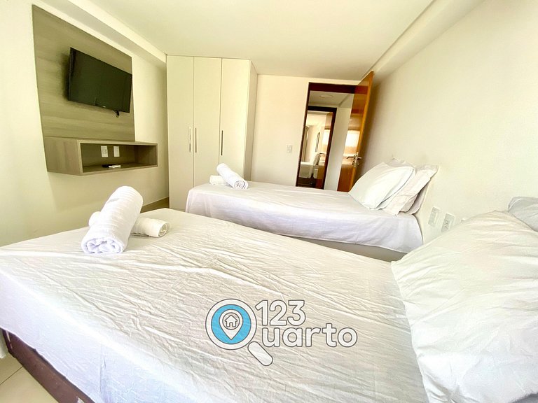 Gold Flat Cabo Branco By 123Quarto | Apartamento dois quarto