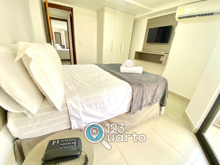 Gold Flat Cabo Branco By 123Quarto | Apartamento dois quarto