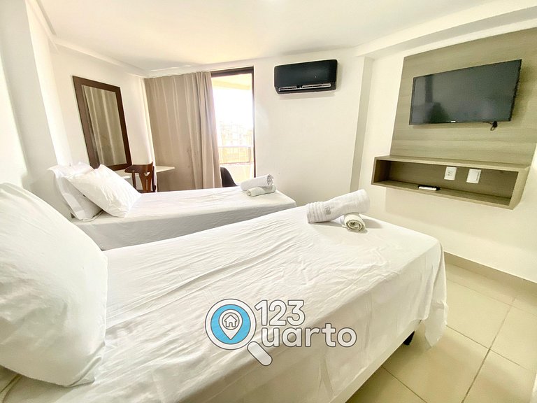 Gold Flat Cabo Branco By 123Quarto | Apartamento dois quarto