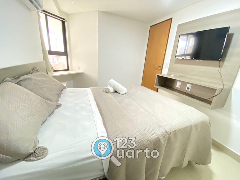 Gold Flat Cabo Branco By 123Quarto | Confort