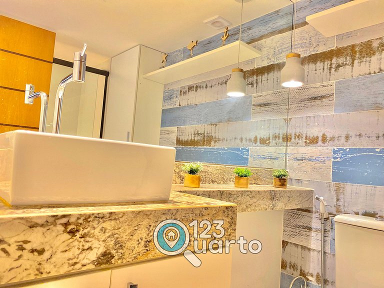 Gold Flat Cabo Branco By 123Quarto | Stúdio